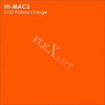 Lg Hi Macs Solid S105 Florida Orange