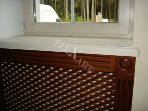 Фото подоконника из искусственного камня Corian